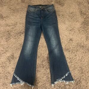 Judy Blue Flare Double raw hem